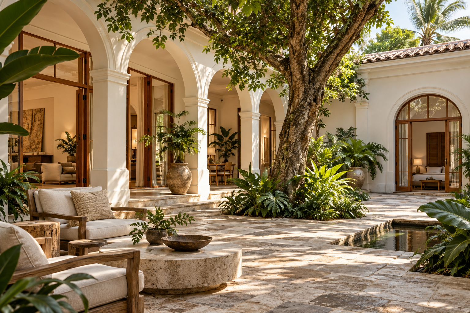 Casa Pátio — conceito arquitectónico ilustrativo